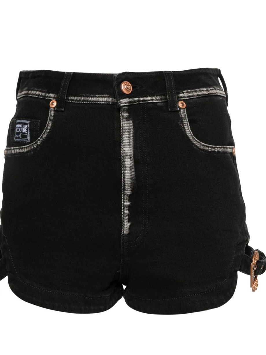 Affordable denim Women logo-engraved Versace Couture shorts Jeans 0629